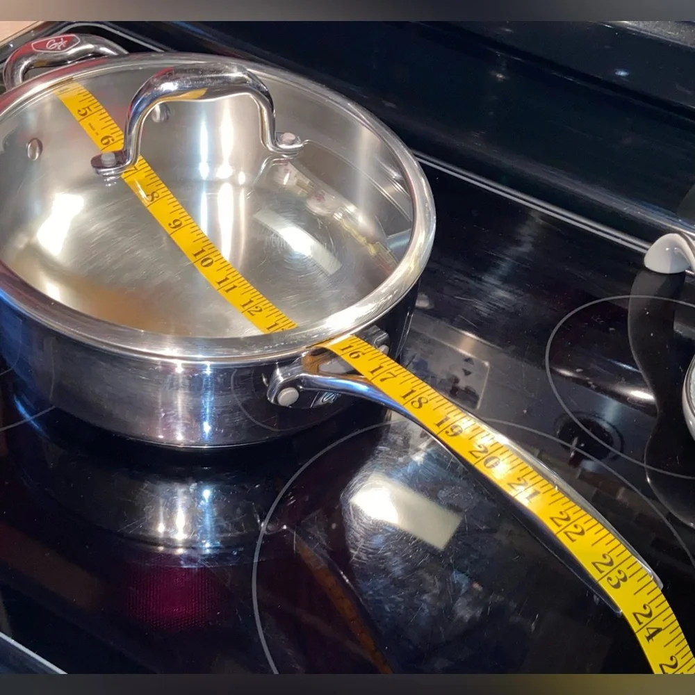 Guy Fieri Large 4 Quart Stainless Steel Stove Top Cookware & Original Lid- VGU
